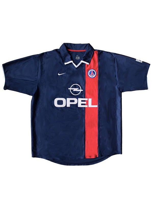 Paris Saint Germain domicile maillot de football vintage rétro match premier maillot de football sportswear homme 2001-2002